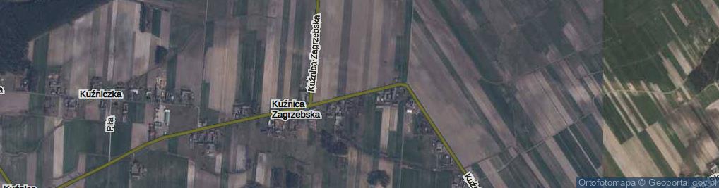 Zdjęcie satelitarne Kuźnica Zagrzebska ul.